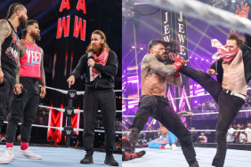 Sami Zayn, Roman Reigns, Jey Uso and Jimmy Uso were in the ring together at WWE Crown Jewel 2024