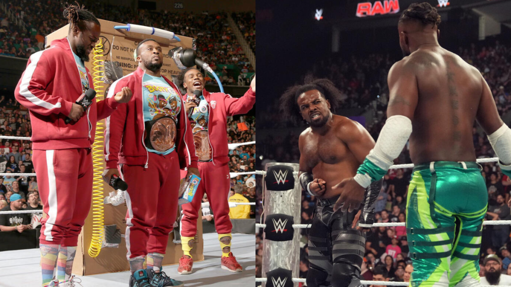 WWE's The New Day consist of Xavier Woods, Kofi Kingston and Big E