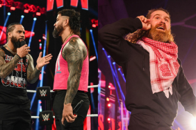 Jimmy Uso, Jey Uso and Sami Zayn on WWE RAW