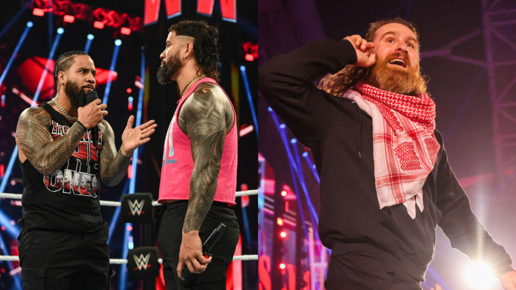 Jimmy Uso, Jey Uso and Sami Zayn on WWE RAW