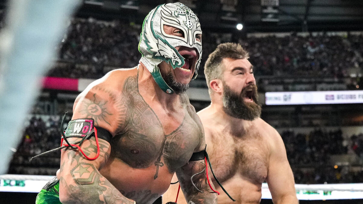 Jason Kelce on WWE WrestleMania 40 Appearance: ‘It Actually Does Hurt’