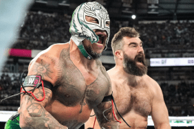 Jason Kelce made an appearance at WWE WrestleMania 40