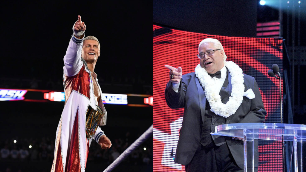 WWE Undisputed Champion Cody Rhodes and Hall of Famer Rikishi