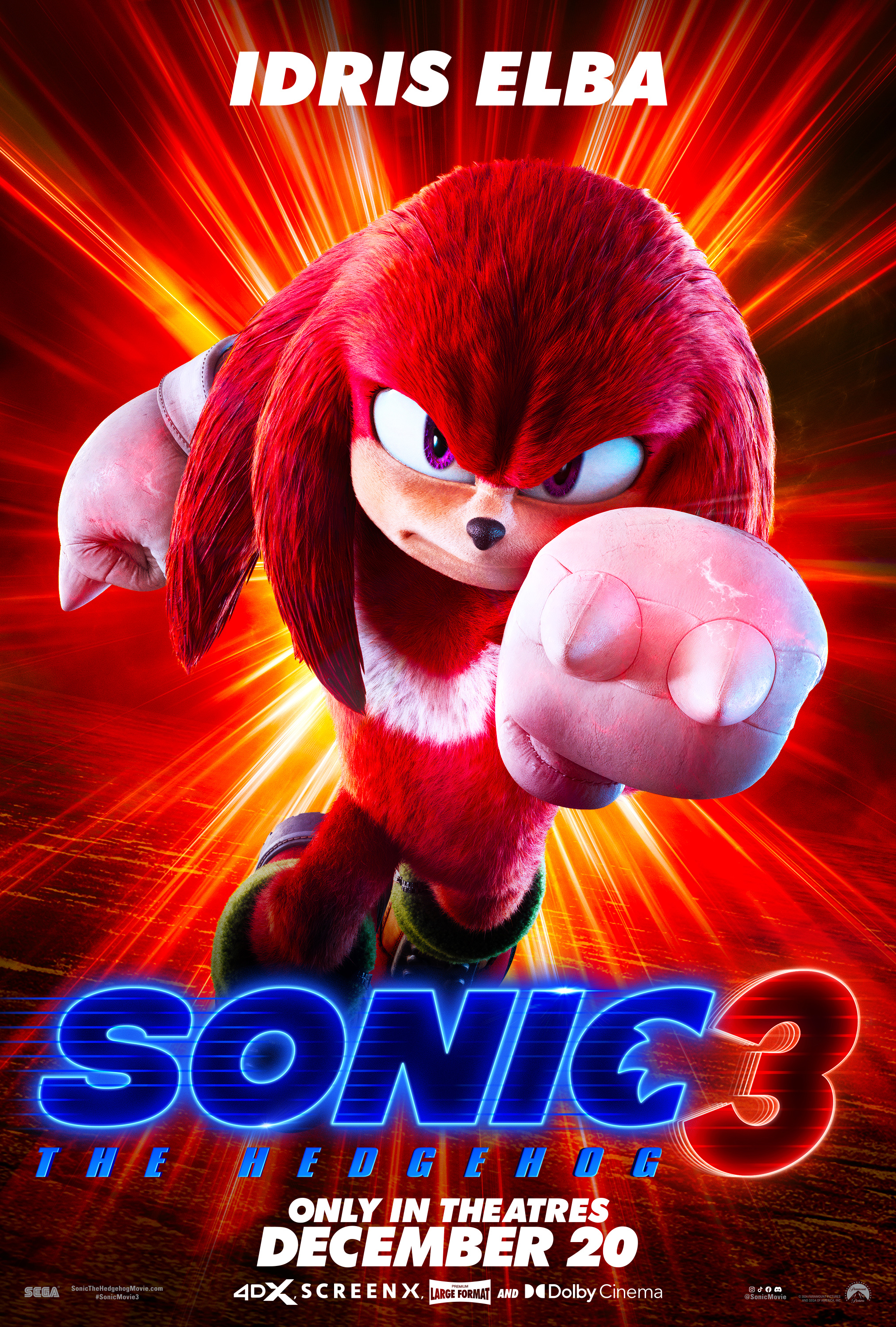 Sonic the Hedgehog 3 Character Posters Highlight Star-Studded Cast