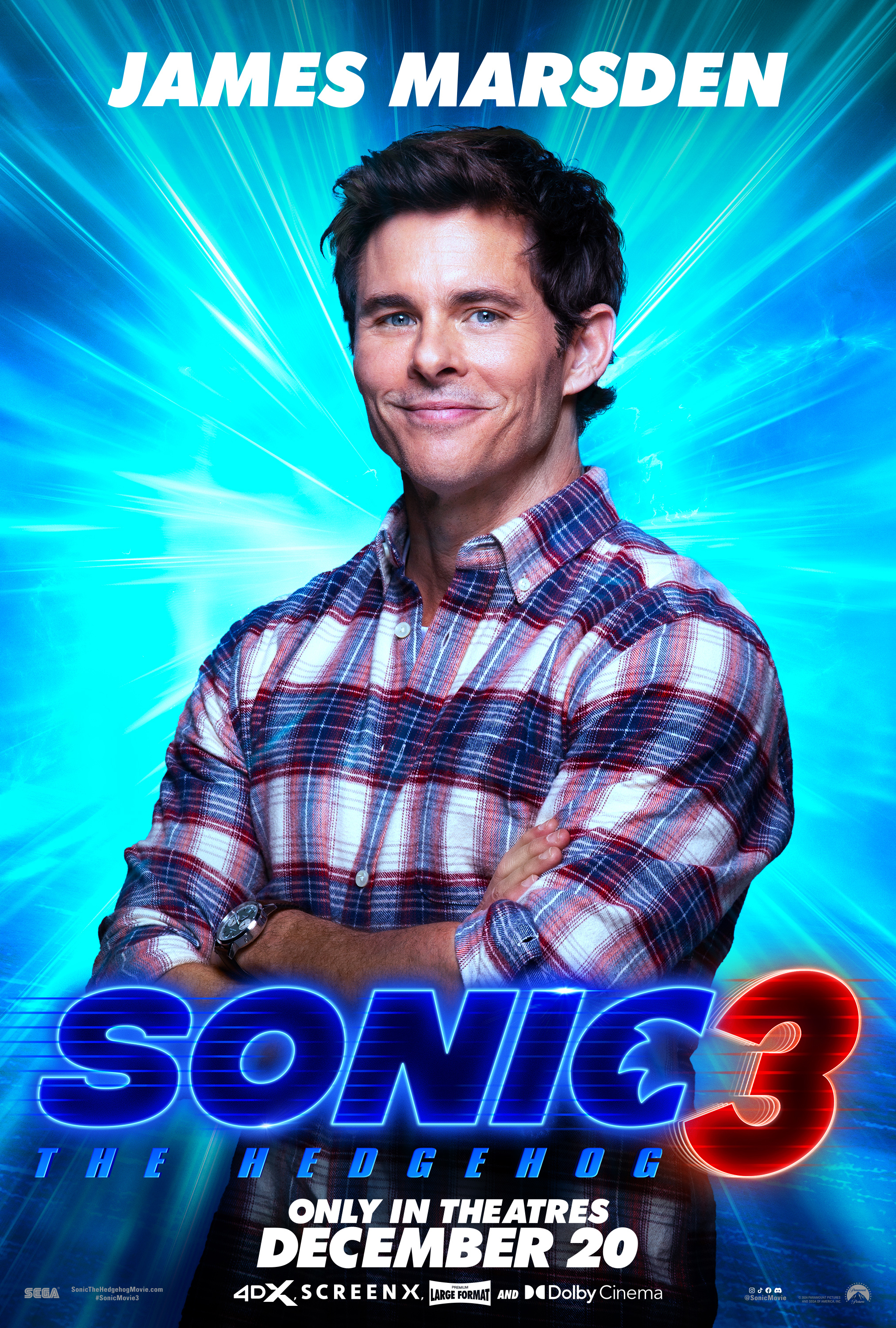 Sonic the Hedgehog 3 Character Posters Highlight Star-Studded Cast