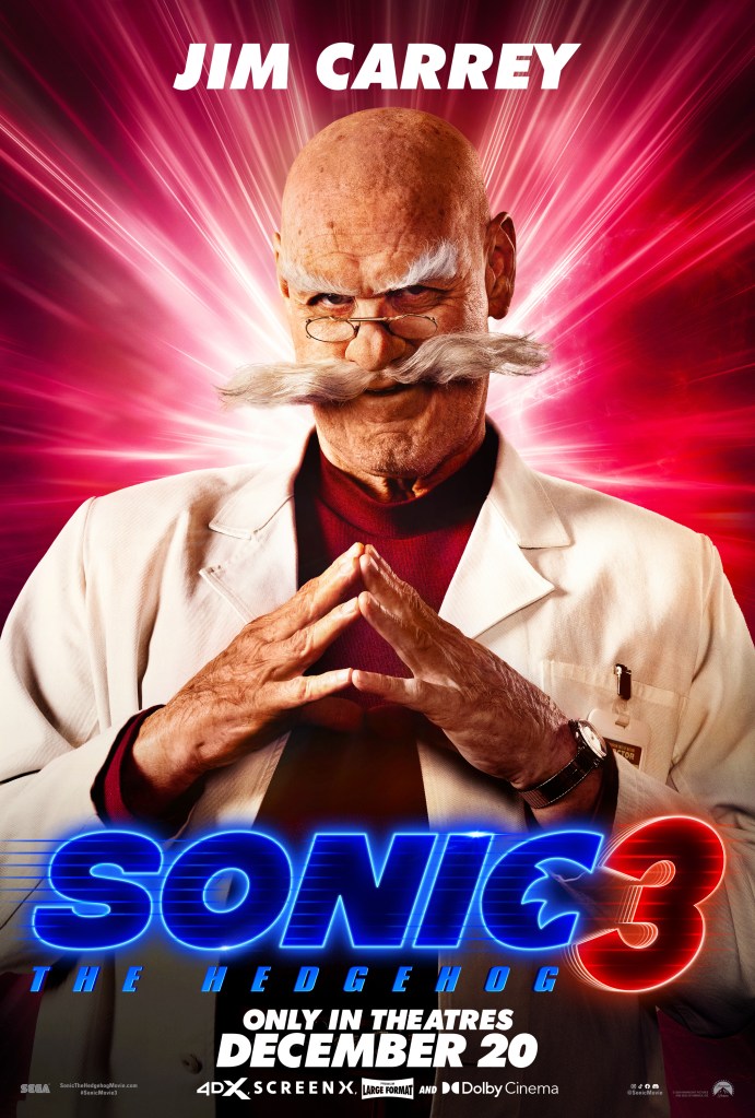 Sonic the Hedgehog 3 Character Posters Highlight Star-Studded Cast