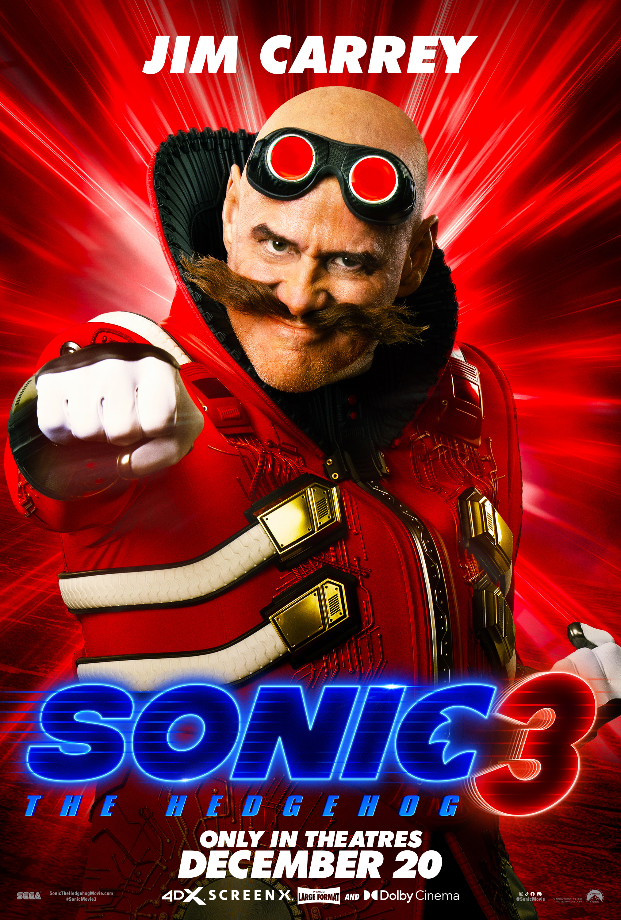 Sonic the Hedgehog 3 Character Posters Highlight Star-Studded Cast