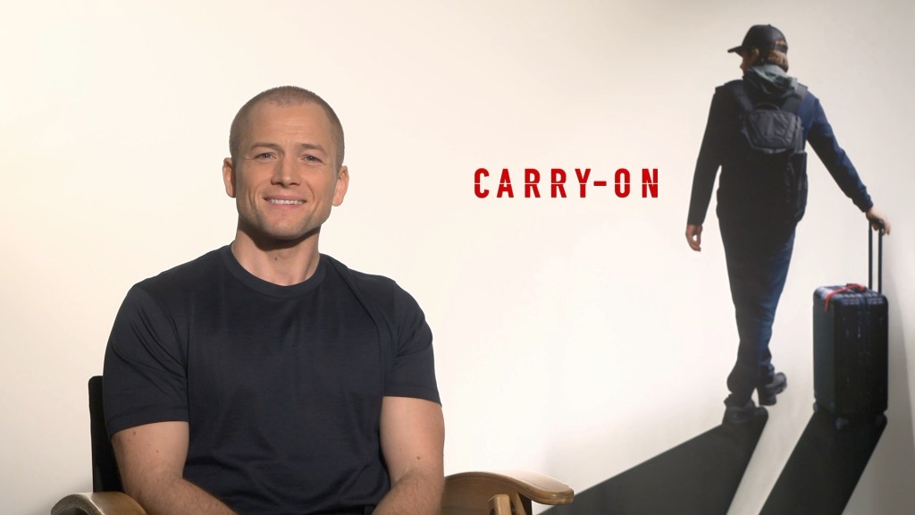 Carry-On Interview: Taron Egerton on Filming in an Actual Airport in Netflix Thriller