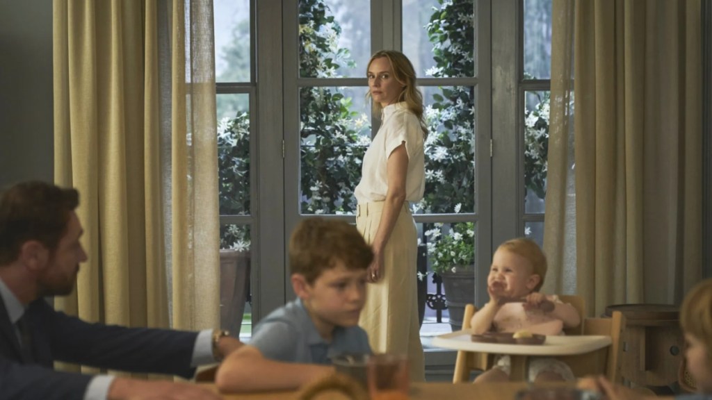 Diane Kruger stands and looks back in Little Disasters.