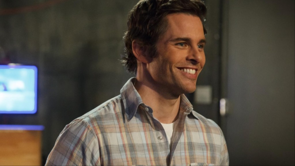 James Marsden smiles in Walk of Shame.