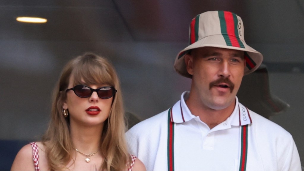 Taylor Swift & Travis Kelce Enjoy Eras Tour-Themed Party With Mahomes