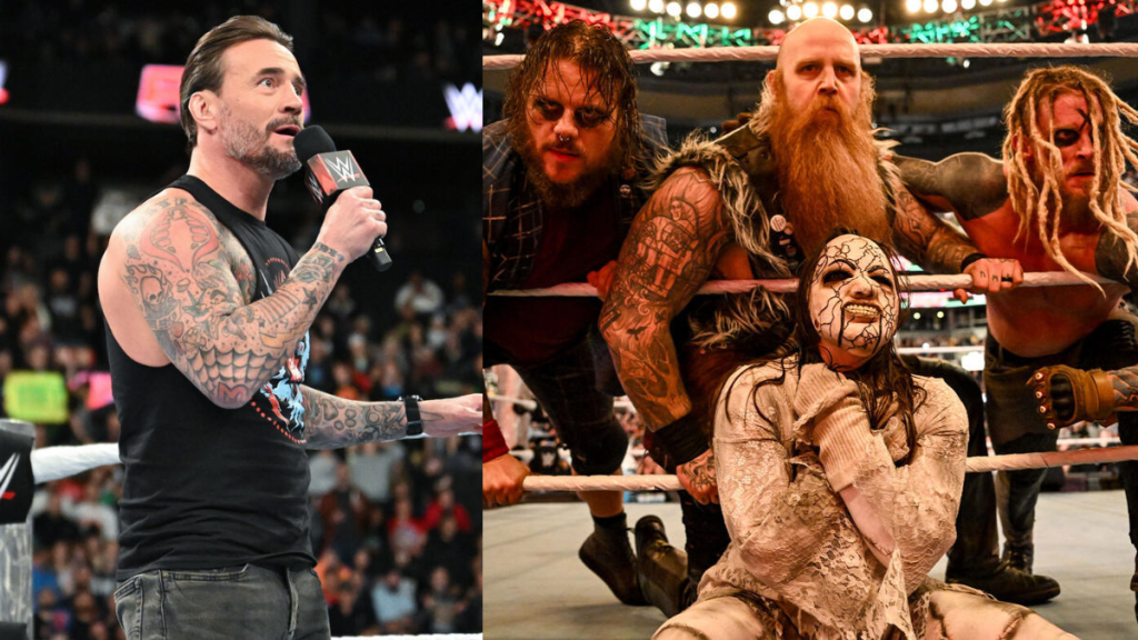 WWE RAW Superstars CM Punk and The Wyatt Sicks.