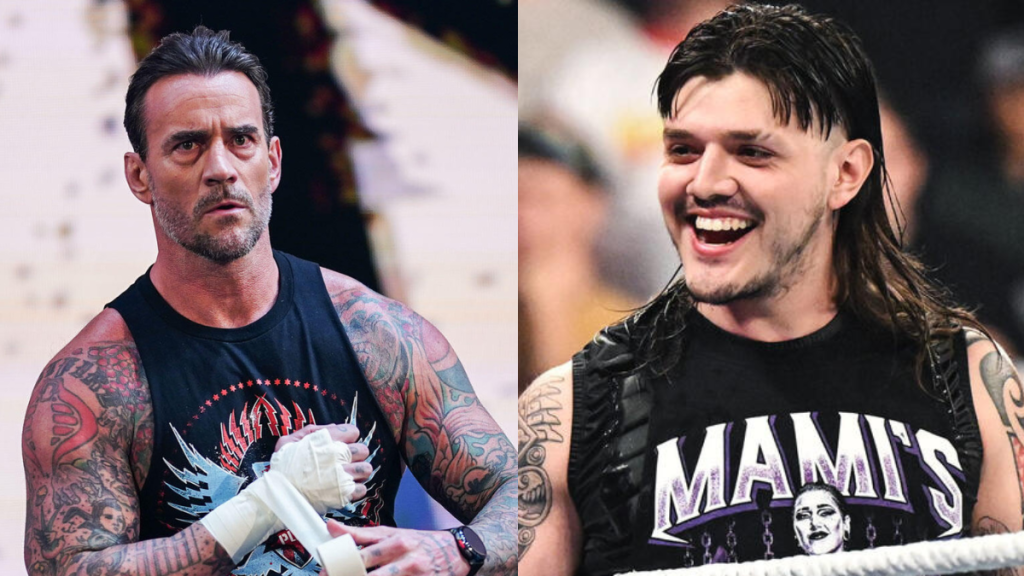 WWE Superstars CM Punk and Dominik Mysterio.