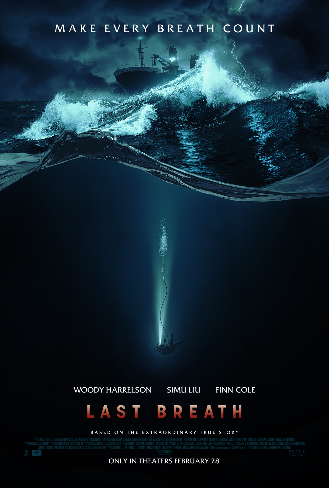 Last Breath Poster Previews Woody Harrelson & Simu Liu's Deep-Sea ...