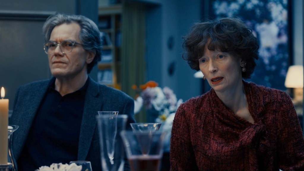 Exclusive The End Clip Features an Awkward Dinner With Tilda Swinton & Michael Shannon