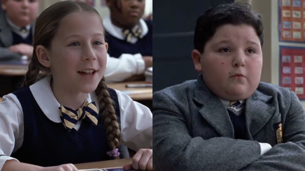 Caitlin Hale and Angelo Massagli in School of Rock