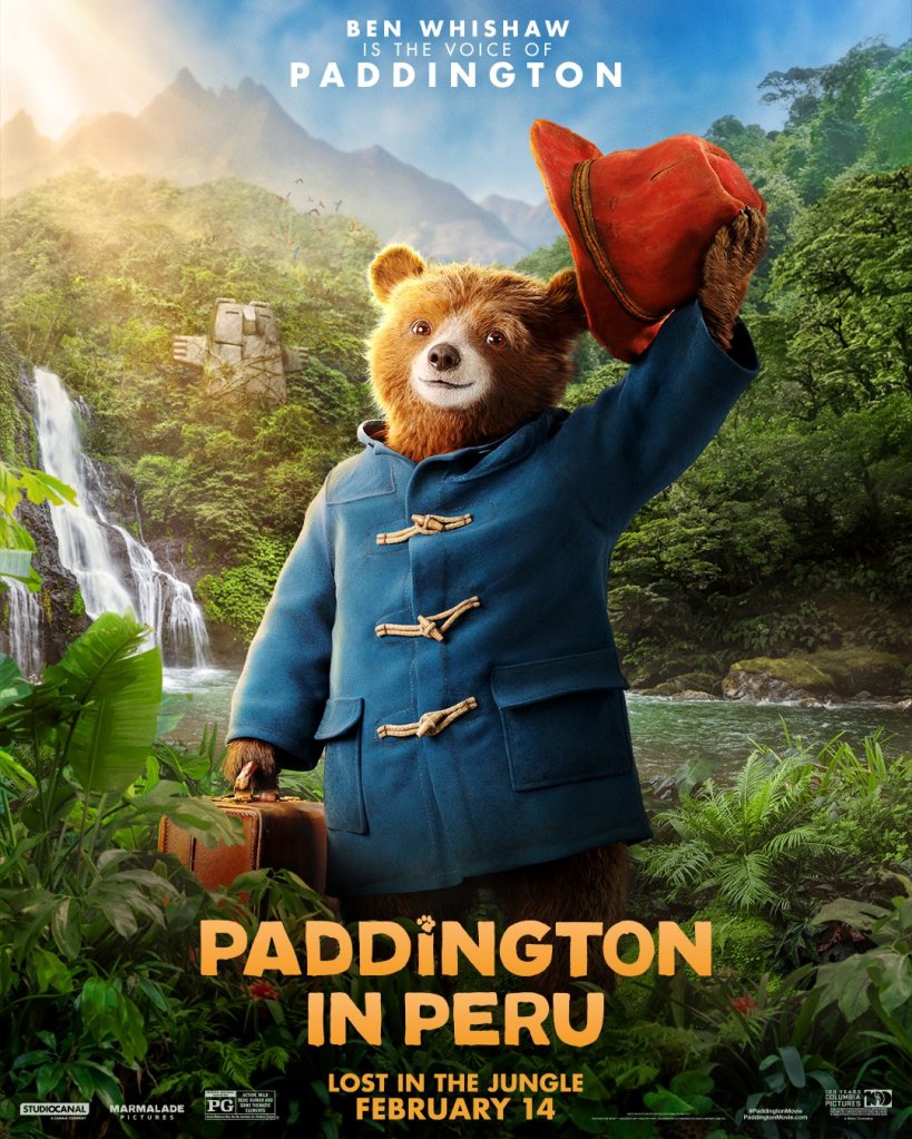 Paddington in Peru Posters Put a Spotlight on Olivia Colman & Antonio Banderas’ Characters