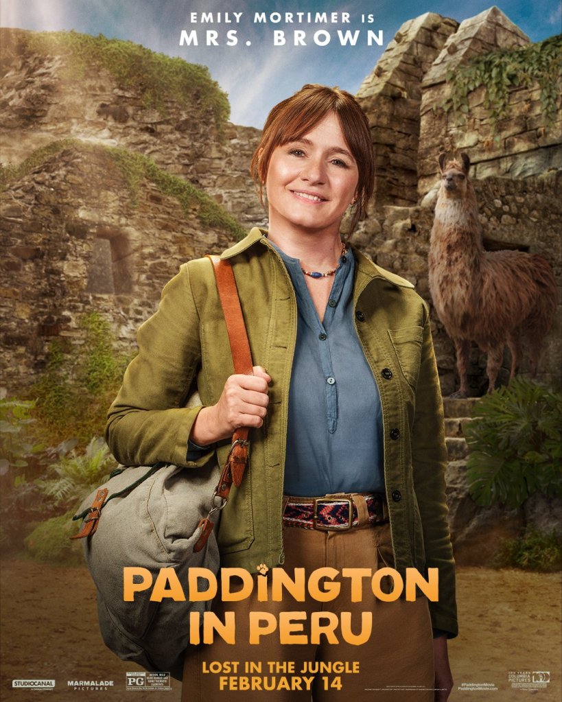 Paddington in Peru Posters Put a Spotlight on Olivia Colman & Antonio Banderas’ Characters