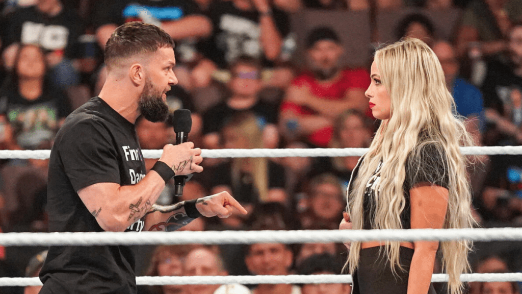 Liv Morgan and Finn Balor on WWE RAW.