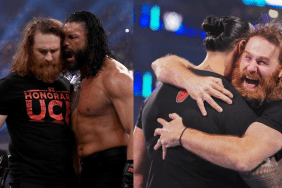 WWE Superstars Roman Reigns and Sami Zayn are part of The Bloodline.