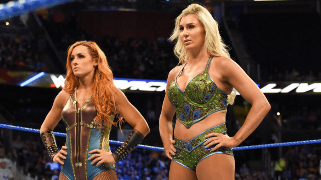 WWE Superstar Becky Lynch and Charlotte Flair.