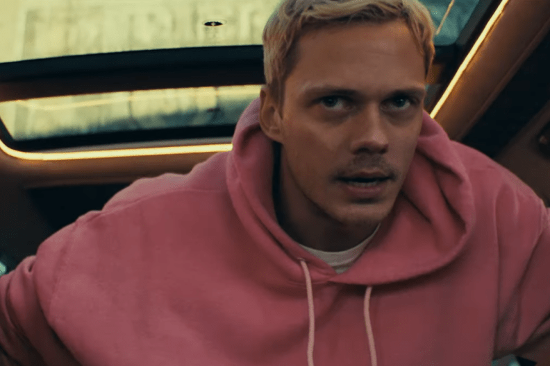 Bill Skarsgard is Trapped in Anthony Hopkins' Car in Locked Trailer