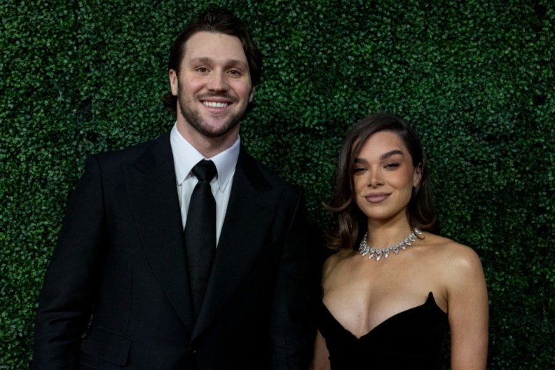 Josh Allen & Fiancee Hailee Steinfeld Kiss After He Wins NFL's 2025 MVP Award