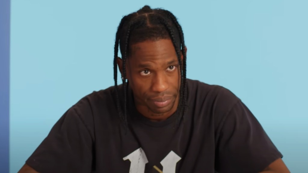 Travis Scott Manhandled by Security Guard in New Video