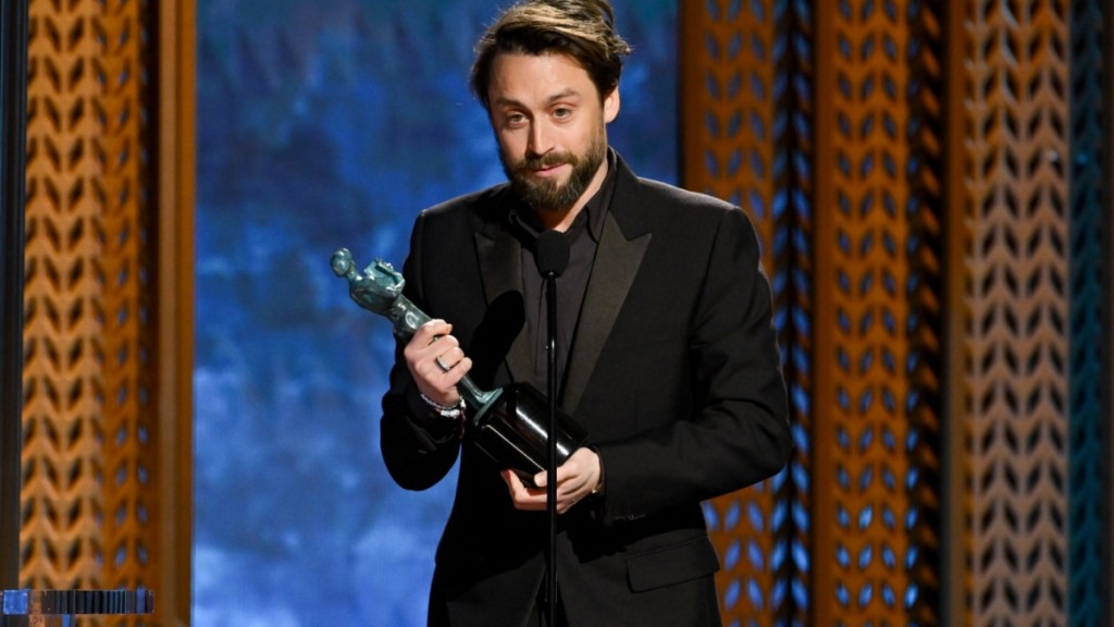 Kieran Culkin 'Calls Out' Adrien Brody in His SAG Awards Speech