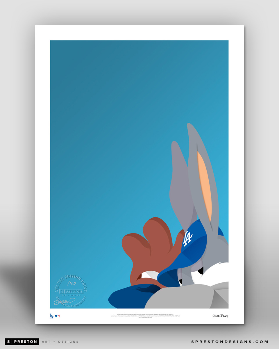 Exclusive: S. Preston Looney Tunes Baseball Bugs MLB Edition Prints