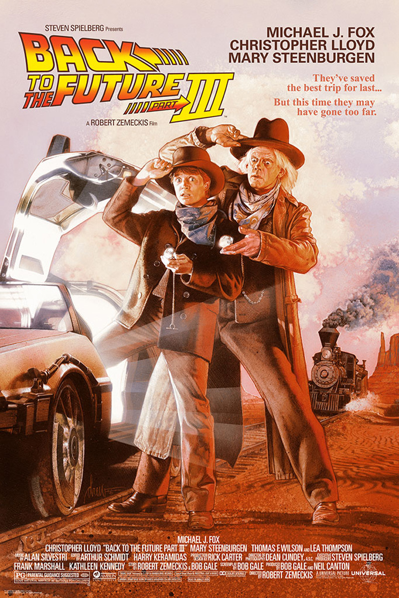 Back to the Future III Poster Prints Available From Bottleneck Gallery