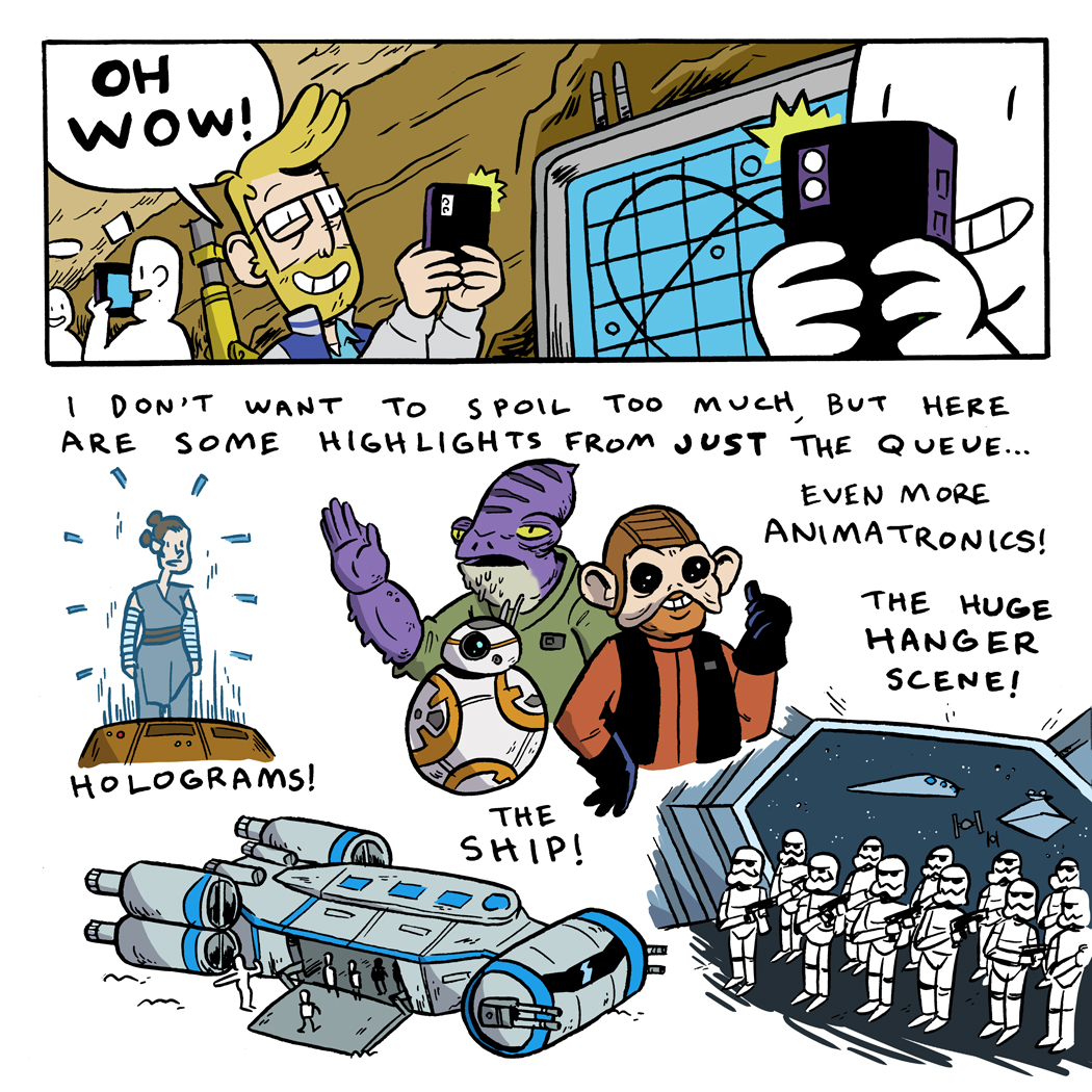 CS Comics: 1st Trip to Galaxy's Edge for Rise of the Resistance!