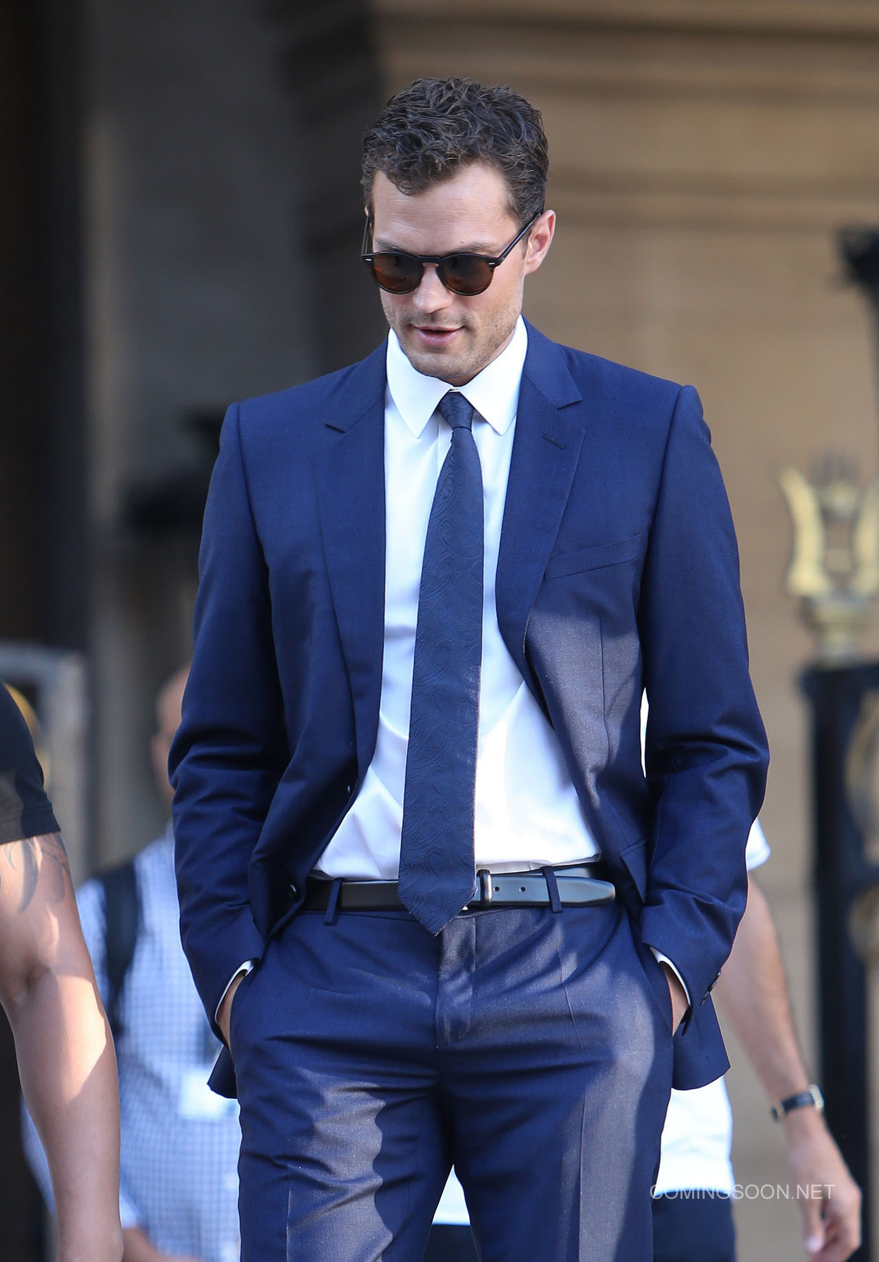 Fifty Shades Darker Set Photos: Christian & Anastasia in Paris