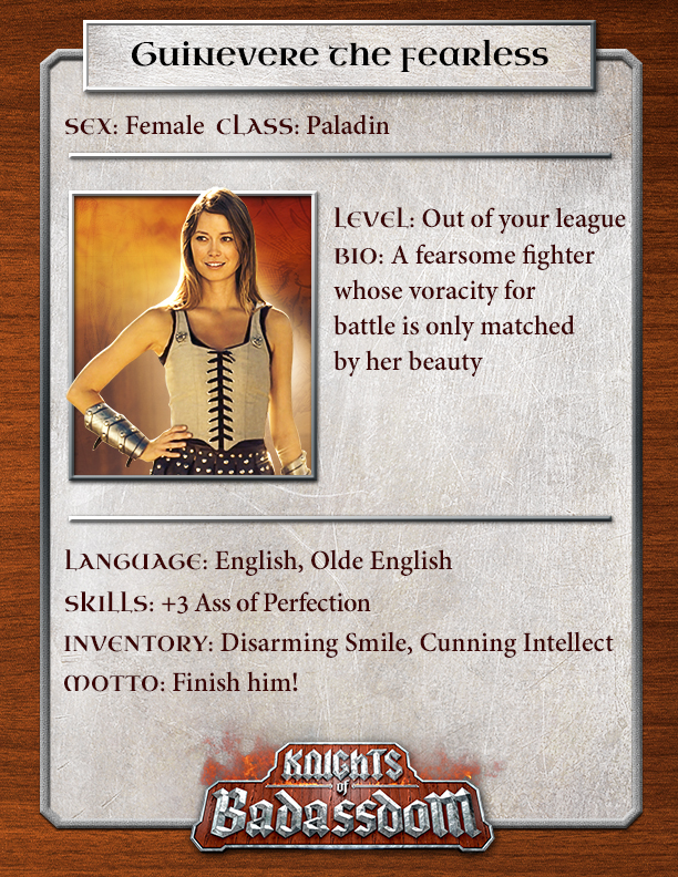 Knights of Badassdom Introduces You to Four Character Sheets