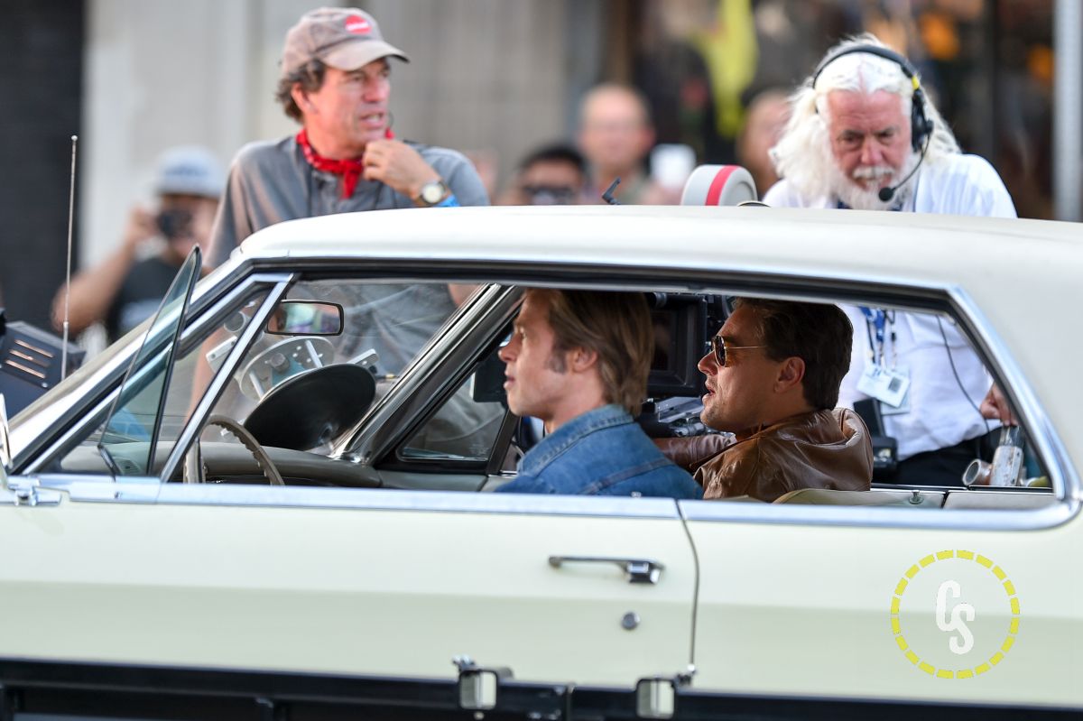 Once Upon A Time In Hollywood Set Photos With Pitt Dicaprio And Pacino