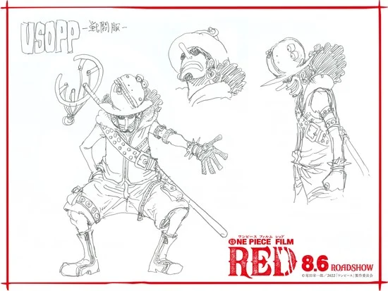 One Piece Film Red Luffy, Nami, Zoro Battle Designs Revealed