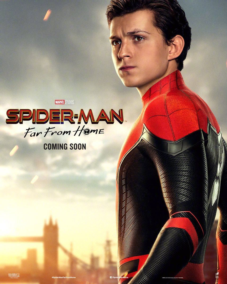 SpiderMan Far From Home banner posters show off Spidey's wardrobe