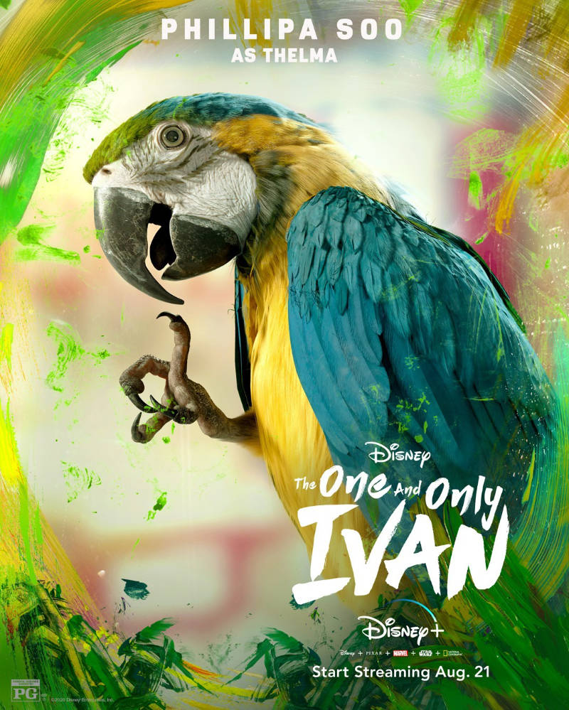 Disney+'s The One and Only Ivan Gets New Clip & Character Posters